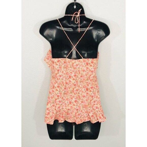Y2K Silk Fairy Top Floral Ruffle Camisole Dainty Banana Republic XS - Picture 2 of 10